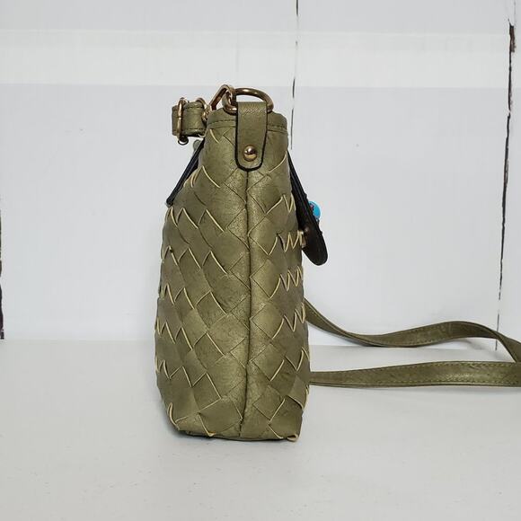 Unbranded Boho Woven Medallion Charm Festival Crossbody Bag - Picture 2 of 11